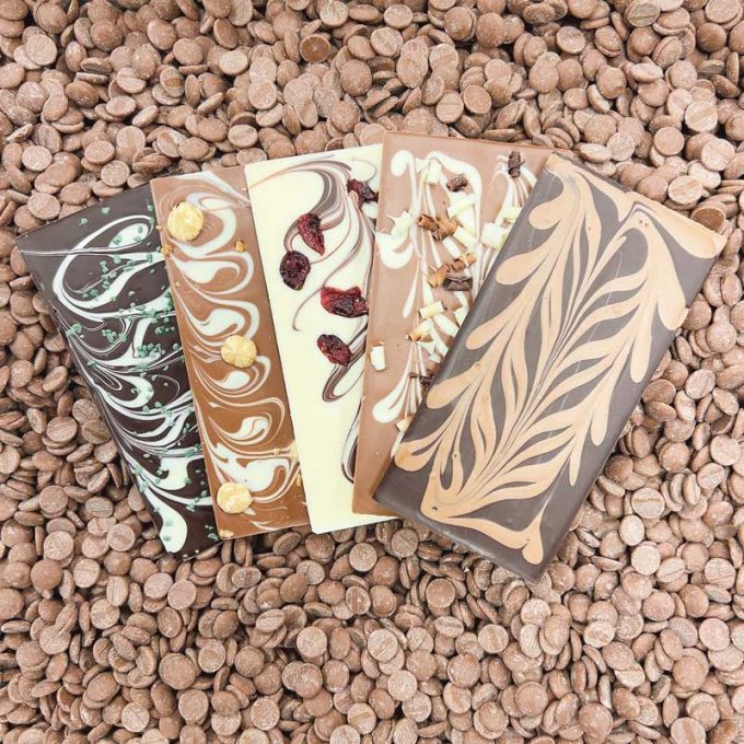 Quintet of Wilde Handmade Artisan Chocolate Bars Hamper